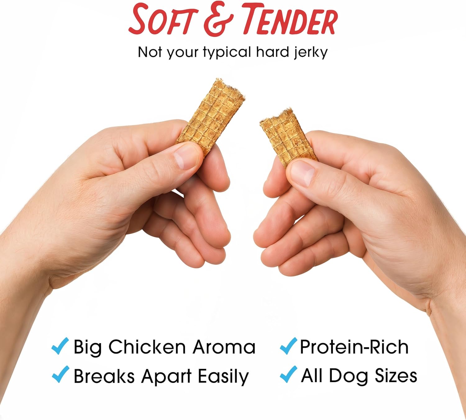 Filler Free Dogs Love Chicken Premium Jerky Treats for Dogs, 3 Lb. Bag