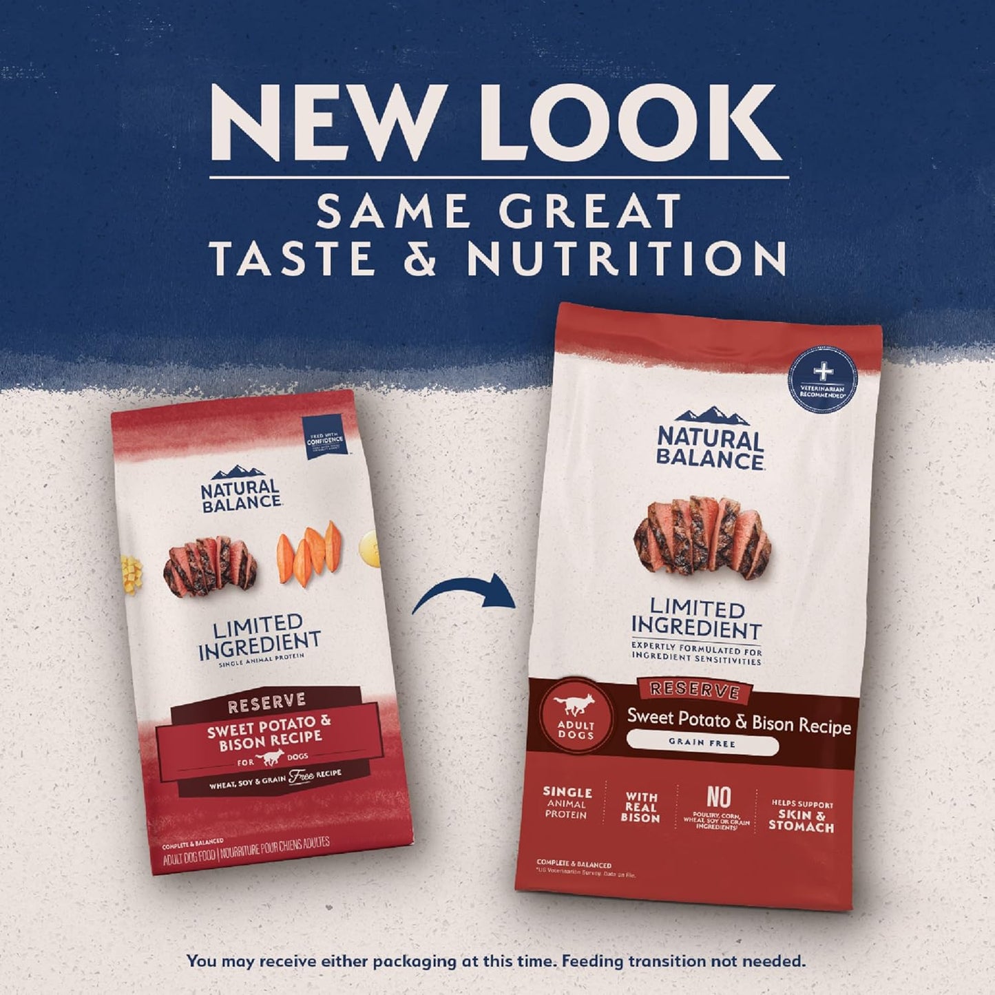 Limited Ingredient Adult Dry Dog Food - Balanced Nutrition for Adult Dogs - Grain-Free, Soy-Free Recipe - Limited Ingredient Formula - 12 Lb - Reserve Sweet Potato & Bison Recipe